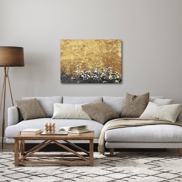 Obraz - Zlatá štruktúra N⁰3 (70x50 cm)