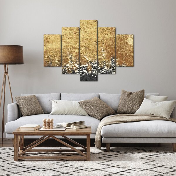 Obraz - Zlatá štruktúra N⁰3 (150x105 cm)