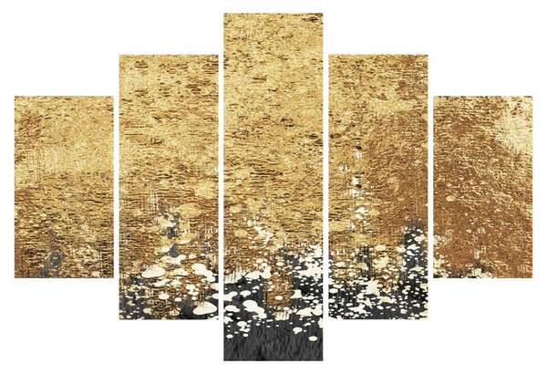 Obraz - Zlatá štruktúra N⁰3 (150x105 cm)
