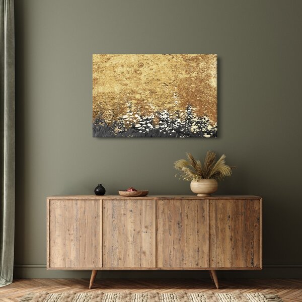 Obraz - Zlatá štruktúra N⁰3 (90x60 cm)