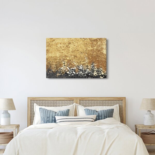 Obraz - Zlatá štruktúra N⁰3 (90x60 cm)