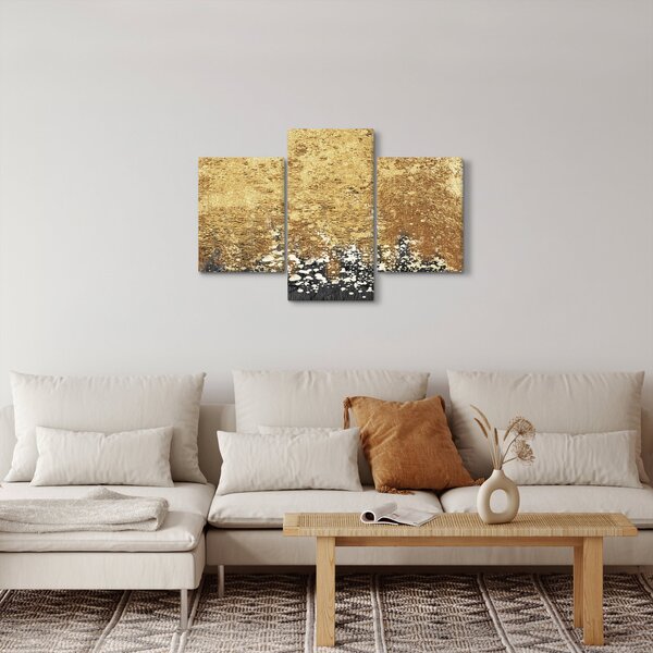 Obraz - Zlatá štruktúra N⁰3 (90x60 cm)