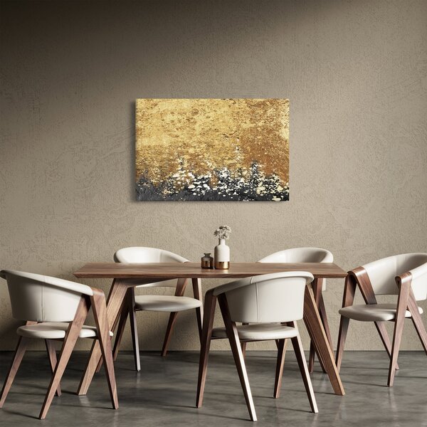 Obraz - Zlatá štruktúra N⁰3 (90x60 cm)