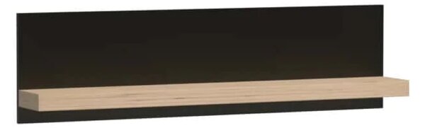 KONDELA Polica 120, dub artisan/čierna, KOLI C-9