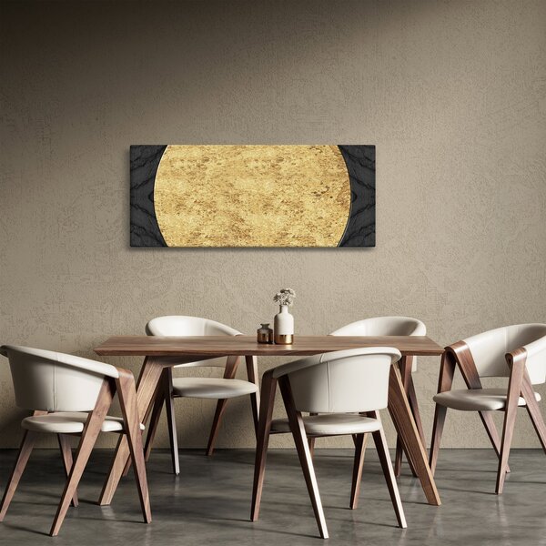 Obraz - Zlatá štruktúra N⁰2 (120x50 cm)