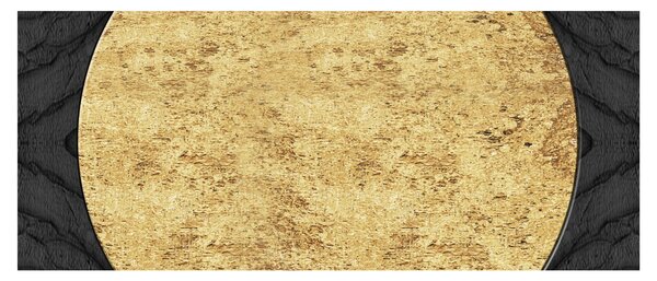 Obraz - Zlatá štruktúra N⁰2 (120x50 cm)