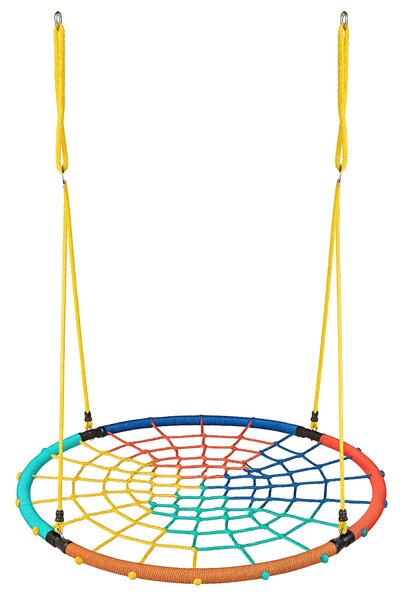 Aga Závesný hojdací kruh 120 cm Štvorfarebný
