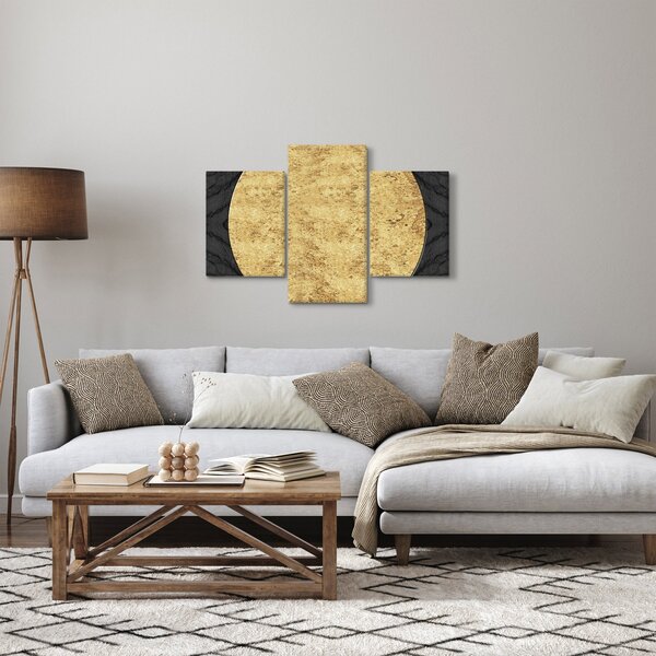 Obraz - Zlatá štruktúra N⁰2 (90x60 cm)