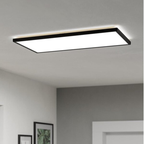 Eglo 901445-LED Kúpeľňové stropné svietidlo ROVITO 17,2W/230V 30x57cm IP44 čierna