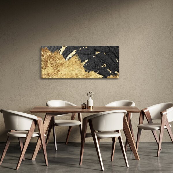 Obraz - Zlatá štruktúra N⁰1 (120x50 cm)
