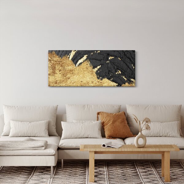 Obraz - Zlatá štruktúra N⁰1 (120x50 cm)