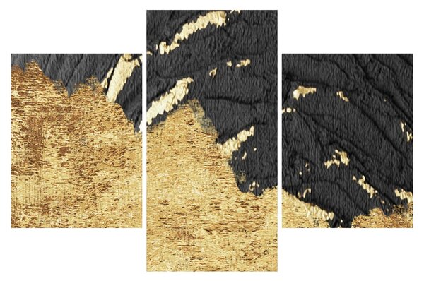 Obraz - Zlatá štruktúra N⁰1 (90x60 cm)