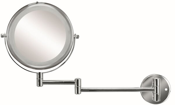 Kleine Wolke LED Mirror kozmetické zrkadlo 42.7x42.7 cm okrúhly s osvetlením chrómová 8428124886