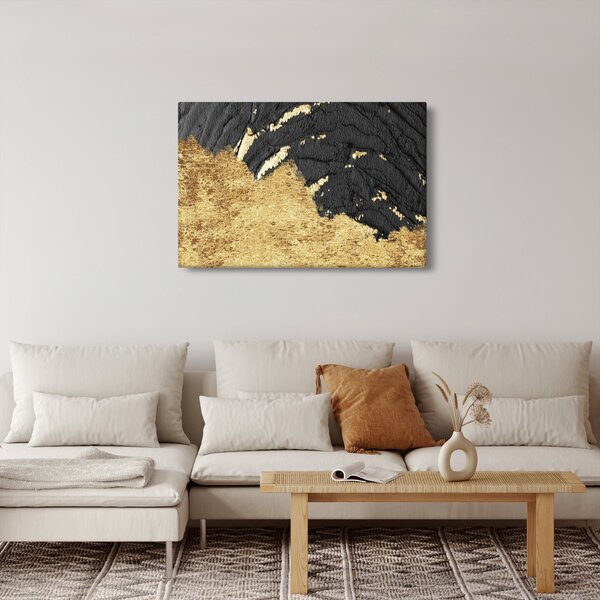 Obraz - Zlatá štruktúra N⁰1 (90x60 cm)