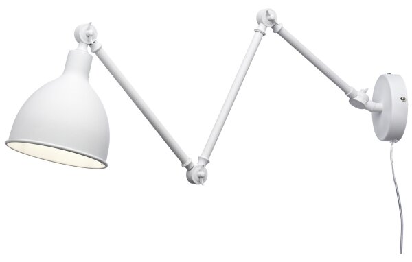 ByRydens 2827660-5007 - Stmievateľná nástenná lampa BAZAR 1xE27/5W/230V biela