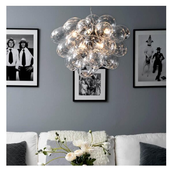 ByRydens 4200440-7002 - Luster na lanku GROSS 8xG9/4W/230V číra