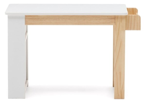 Detský písací stôl s bielou doskou 40x77 cm Serwa – Kave Home