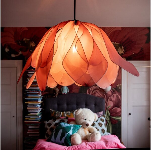 ByRydens 4202270-0500 - Luster na lanku LOU LOU 1xE27/5W/230V ružová