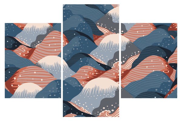 Obraz - Japonské vlny (90x60 cm)