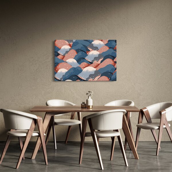 Obraz - Japonské vlny (90x60 cm)