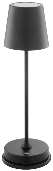 Brilliant - LED stmievateľná nabíjateľná dotyková stolná lampa ELORA LED/2,5W/5V 2700K IP44 čierna