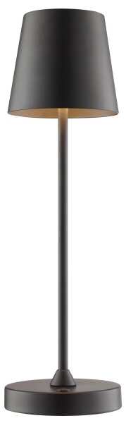 Brilliant - LED stmievateľná nabíjateľná dotyková stolná lampa ELORA LED/2,5W/5V 2700K IP44 čierna