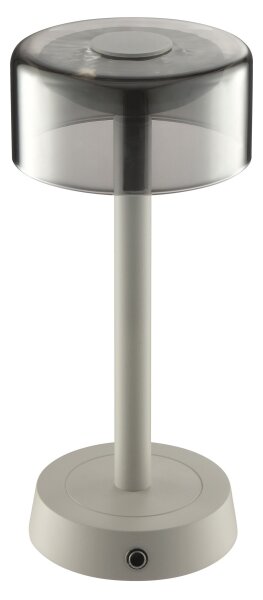 Brilliant - LED stmievateľná nabíjateľná dotyková stolová lampa RAZOR LED/2,5W/5V 2700K IP44 šedá