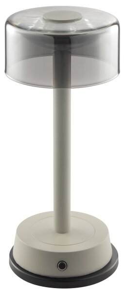 Brilliant - LED stmievateľná nabíjateľná dotyková stolová lampa RAZOR LED/2,5W/5V 2700K IP44 šedá
