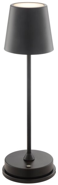 Brilliant - LED stmievateľná nabíjateľná dotyková stolná lampa ELORA LED/2,5W/5V 2700K IP44 čierna