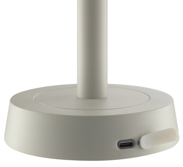 Brilliant - LED stmievateľná nabíjateľná dotyková stolová lampa RAZOR LED/2,5W/5V 2700K IP44 šedá