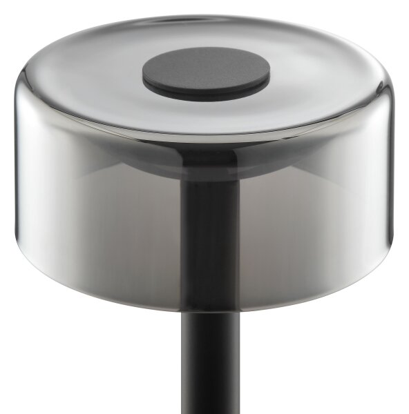 Brilliant - LED stmievateľná nabíjateľná dotyková stolná lampa RAZOR LED/2,5W/5V 2700K IP44 čierna