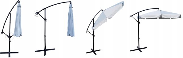 TRENDIE Záhradný slnečník Summer - cappuccino 300 cm