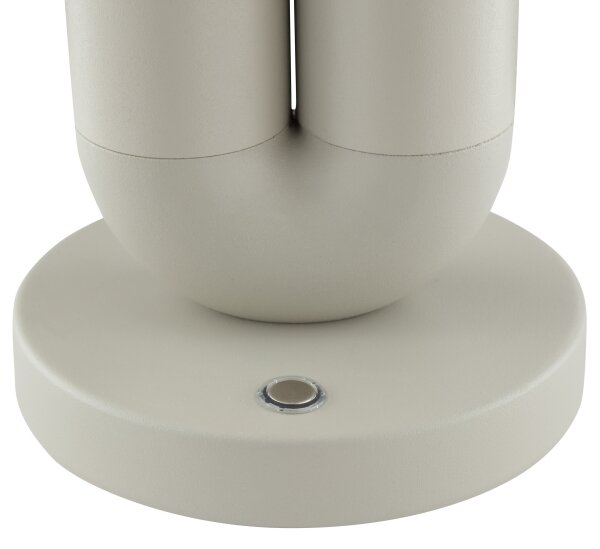 Brilliant - LED stmievateľná nabíjacia dotyková stolná lampa SAYU LED/2,5W/5V 2700K IP44 sivá