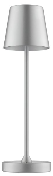 Brilliant - LED stmievateľná nabíjateľná dotyková stolová lampa ELORA LED/2,5W/5V 2700K IP44 strieborná