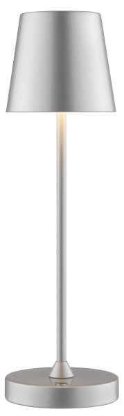 Brilliant - LED stmievateľná nabíjateľná dotyková stolová lampa ELORA LED/2,5W/5V 2700K IP44 strieborná
