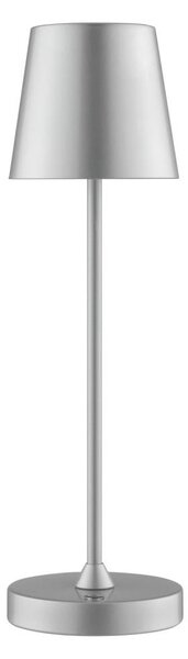 Brilliant - LED stmievateľná nabíjateľná dotyková stolová lampa ELORA LED/2,5W/5V 2700K IP44 strieborná