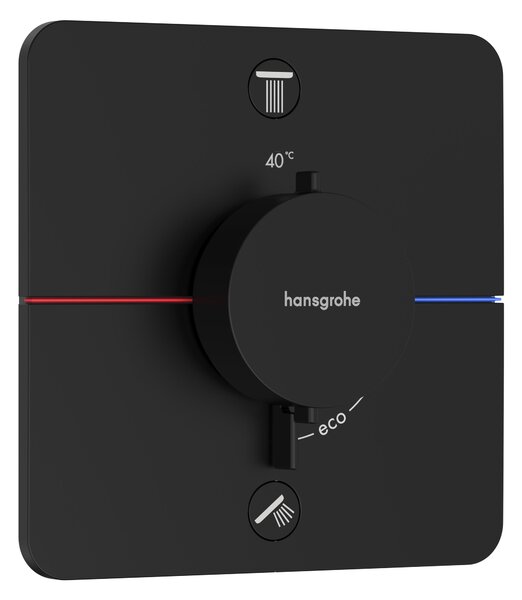 Hansgrohe ShowerSelect Comfort Q podomietková vaňová-sprchová batéria podomietková čierna 15583670