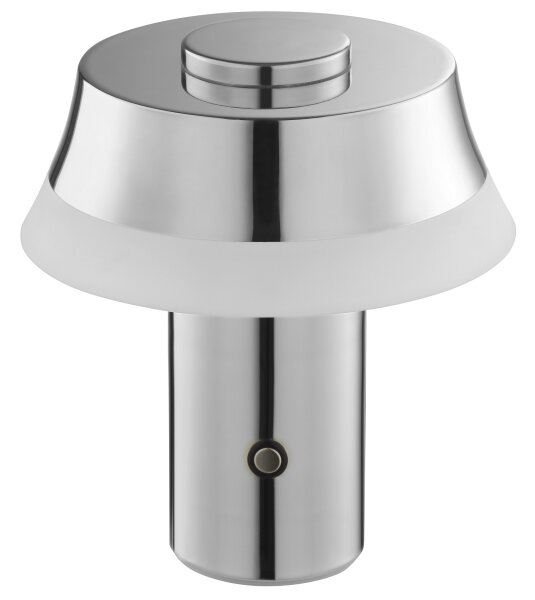 Brilliant - LED dotyková stmievateľná nabíjateľná stolná lampa KINICH LED/2,5W/5V 2700K lesklý chróm