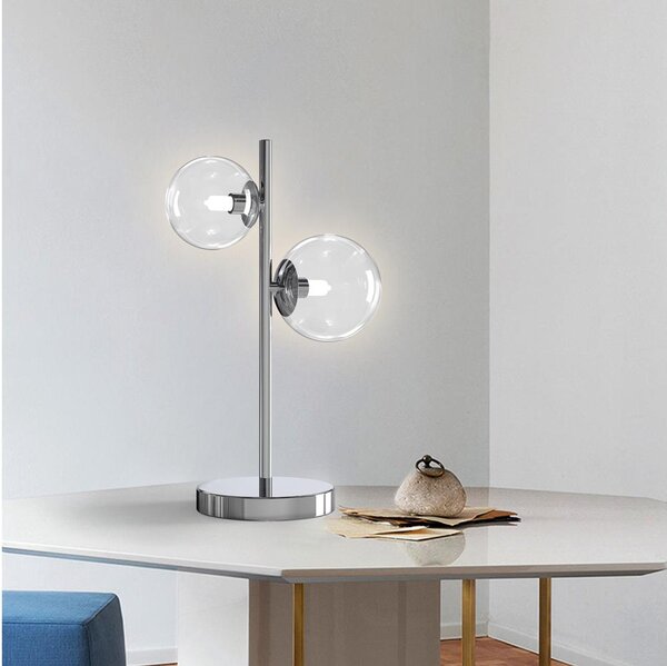 ONLI - Stolná lampa KIMBERLY 2xG9/6W/230V 40 cm lesklý chróm