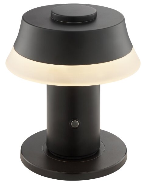 Brilliant -LED Stm nabíjacia dotyková stolová lampa KINICH LED/2,5W/5V 2700K čierna