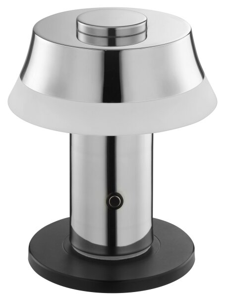 Brilliant - LED dotyková stmievateľná nabíjateľná stolná lampa KINICH LED/2,5W/5V 2700K lesklý chróm