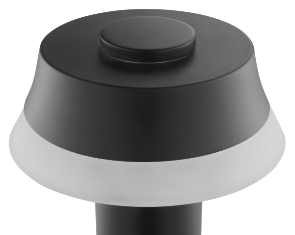 Brilliant -LED Stm nabíjacia dotyková stolová lampa KINICH LED/2,5W/5V 2700K čierna