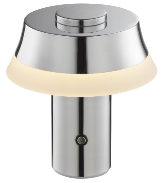 Brilliant - LED dotyková stmievateľná nabíjateľná stolná lampa KINICH LED/2,5W/5V 2700K lesklý chróm