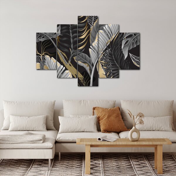 Obraz - Zlatá džungľa (150x105 cm)