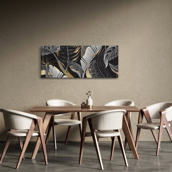 Obraz - Zlatá džungľa (120x50 cm)