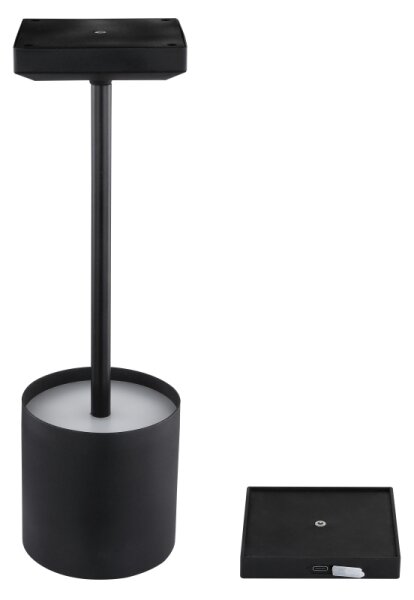 Globo 58487B - LED stmievateľná dotyková nabíjacia stolná lampa DIXON 1,5W/5V 2200 mAh čierna
