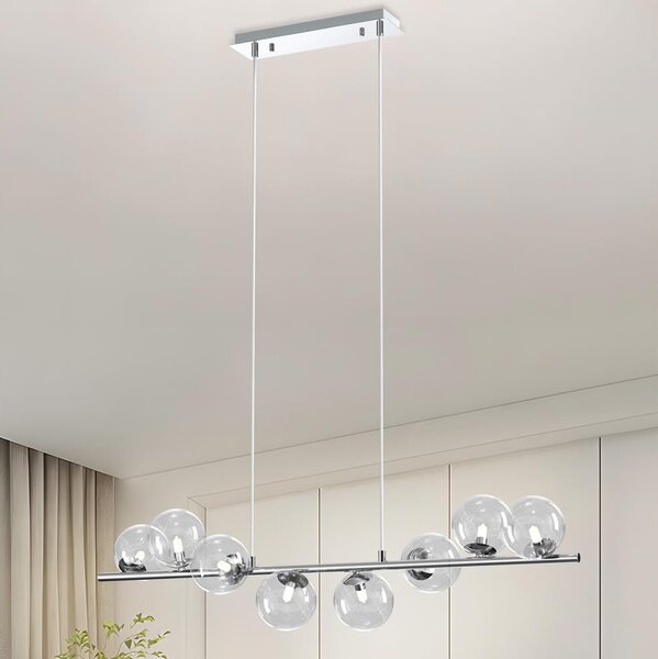 ONLI - Závesný luster na lankách KIMBERLY 8xG9/6W/230V lesklý chróm