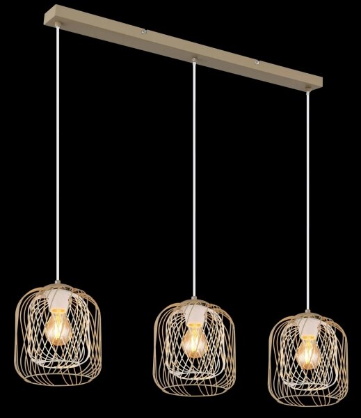Globo 15965-3H - Závesný luster na lankách DICHTI 3xE27/40W/230V