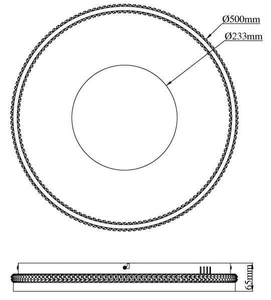 Globo 48563-40S - LED stmievateľné stropné svietidlo SHIRLEY 40W/230V 2700-6500K pr.50,5cm+DO
