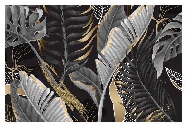 Obraz - Zlatá džungľa (90x60 cm)